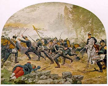 Scene from Franco Prussian War