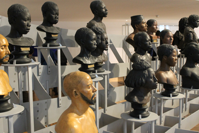 Busts of 19th century Racial Stereotypes