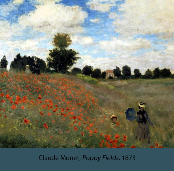 Monet, Painting o Poppy Fields